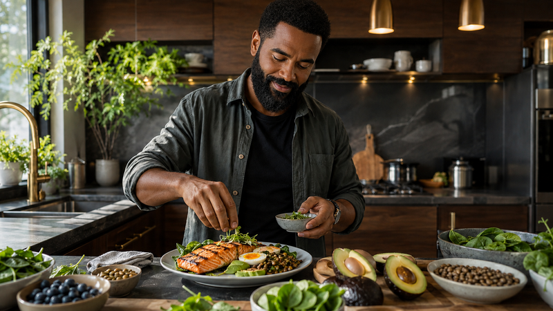 nutrient-rich foods that support healthy beard growth