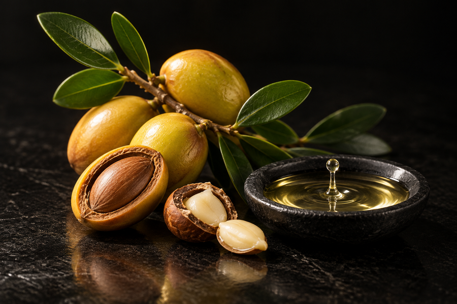 Organic argan oil, a key beard oil ingredient