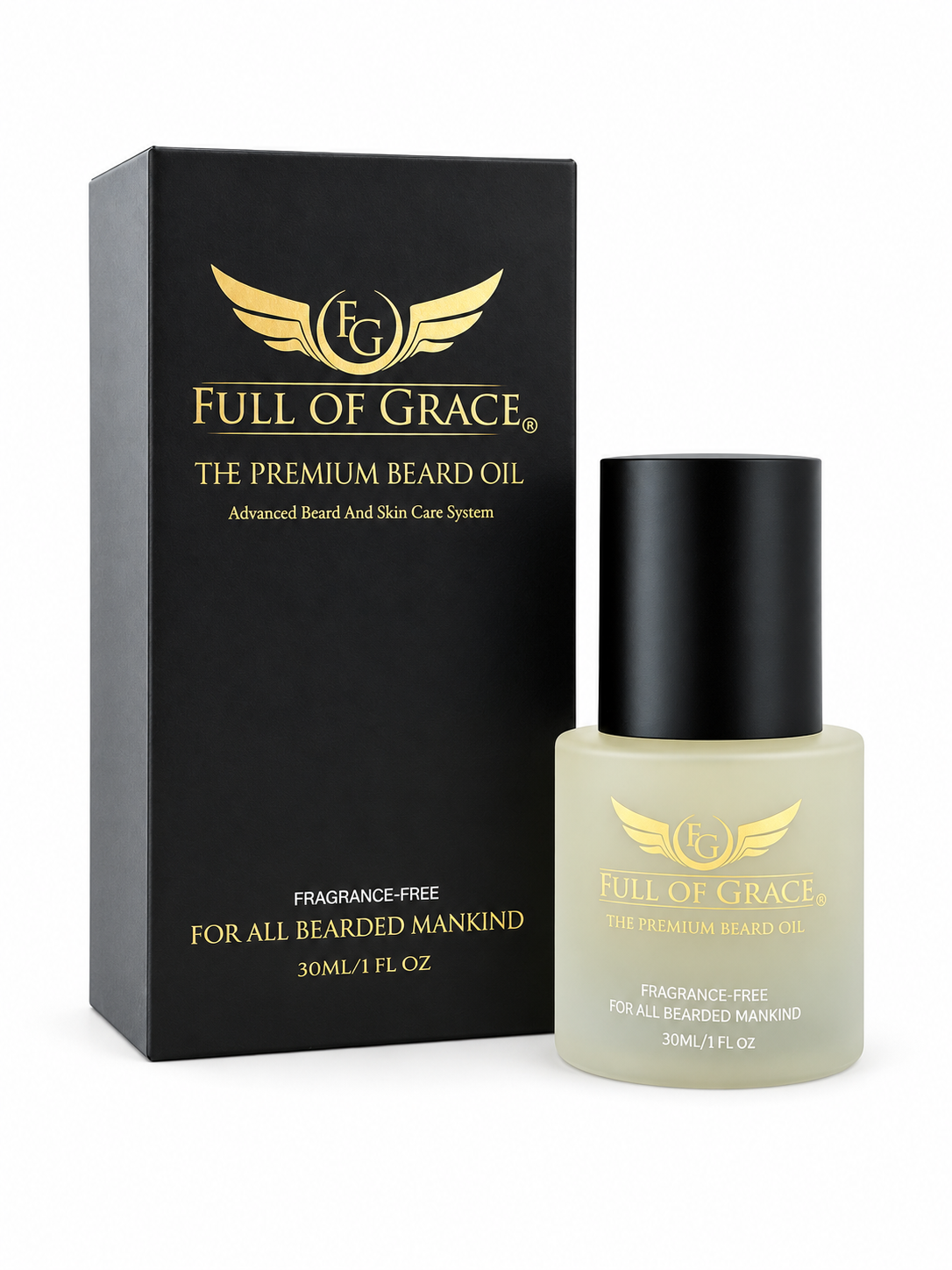 Fragrance-Free Beard Oil by FULL OF GRACE